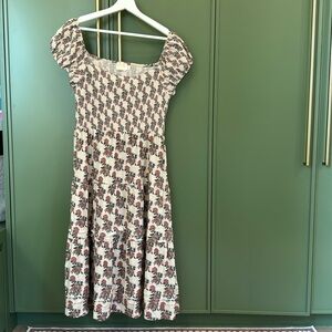 Nation LTD Los Angeles tiered midi floral dress, Sz XL